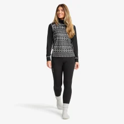 Downhill Base Layer Turtleneck Top Damen Black/Peyote