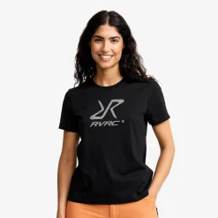 Easy Graphic Logo T-shirt Damen Black