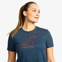 Easy Graphic Logo T-shirt Damen Moonlit Ocean