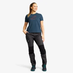 Easy Graphic Logo T-shirt Damen Moonlit Ocean