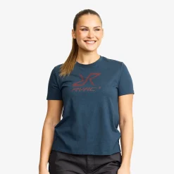 Easy Graphic Logo T-shirt Damen Moonlit Ocean