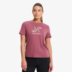 Easy Graphic Logo T-shirt Damen Vintage Rose