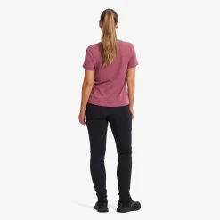 Easy Graphic Logo T-shirt Damen Vintage Rose