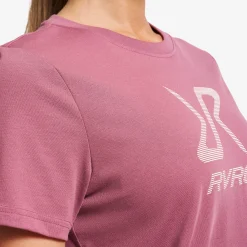 Easy Graphic Logo T-shirt Damen Vintage Rose