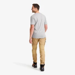 Easy Graphic Logo T-Shirt Herren Grey Melange/Orange