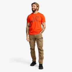 Easy Graphic Logo T-Shirt Herren Pureed Pumpkin