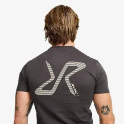 Easy Graphic Logo T-shirt Slim Fit Herren Anthracite