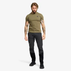 Easy Graphic Logo T-shirt Slim Fit Herren Burnt Olive