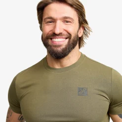 Easy Graphic Logo T-shirt Slim Fit Herren Burnt Olive