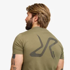 Easy Graphic Logo T-shirt Slim Fit Herren Burnt Olive