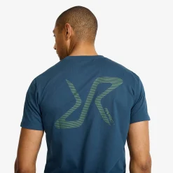 Easy Graphic Logo T-shirt Slim Fit Herren Moonlit Ocean