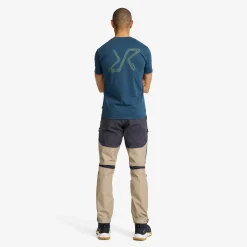 Easy Graphic Logo T-shirt Slim Fit Herren Moonlit Ocean