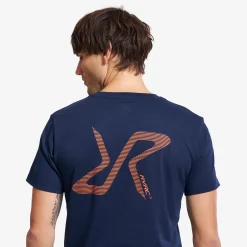 Easy Graphic Logo T-shirt Slim Fit Herren Deep Navy