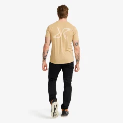 Easy Graphic Logo T-shirt Slim Fit Herren Safari Beige