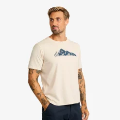 Easy Graphic Mount Lines T-shirt Herren Oatmeal