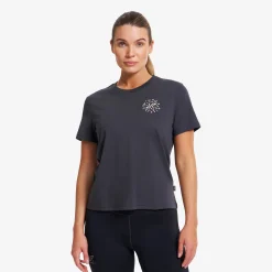 Easy Graphic T-shirt Damen Anthracite