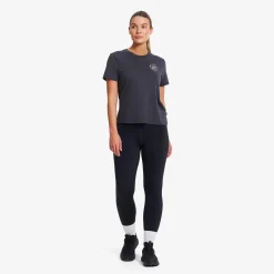 Easy Graphic T-shirt Damen Anthracite