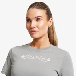 Easy Graphic T-shirt Damen Shadow