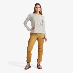 Easy Long-sleeved T-shirt Damen Grey Melange
