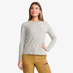 Easy Long-sleeved T-shirt Damen Grey Melange