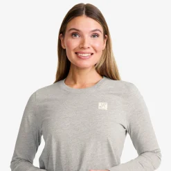 Easy Long-sleeved T-shirt Damen Grey Melange