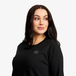 Easy Long-sleeved T-shirt Damen Black