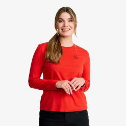 Easy Long-sleeved T-shirt Damen Aurora Red