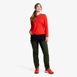 Easy Long-sleeved T-shirt Damen Aurora Red