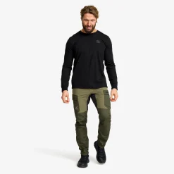 Easy Long-sleeved T-shirt Herren Black