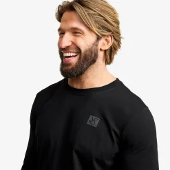 Easy Long-sleeved T-shirt Herren Black