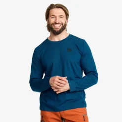 Easy Long-sleeved T-shirt Herren Blue Opal