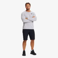 Easy Long-sleeved T-shirt Herren Grey Melange