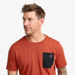 Easy Pocket T-shirt Herren Rusty Orange
