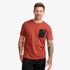 Easy Pocket T-shirt Herren Rusty Orange