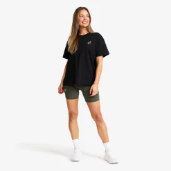 Easy Relaxed T-shirt Damen Black