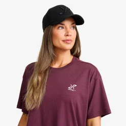 Easy Relaxed T-shirt Damen Mauve Wine