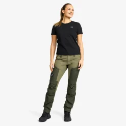 Easy Slim Fit T-shirt Damen Black