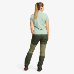 Easy Slim Fit T-shirt Damen Iceberg Green