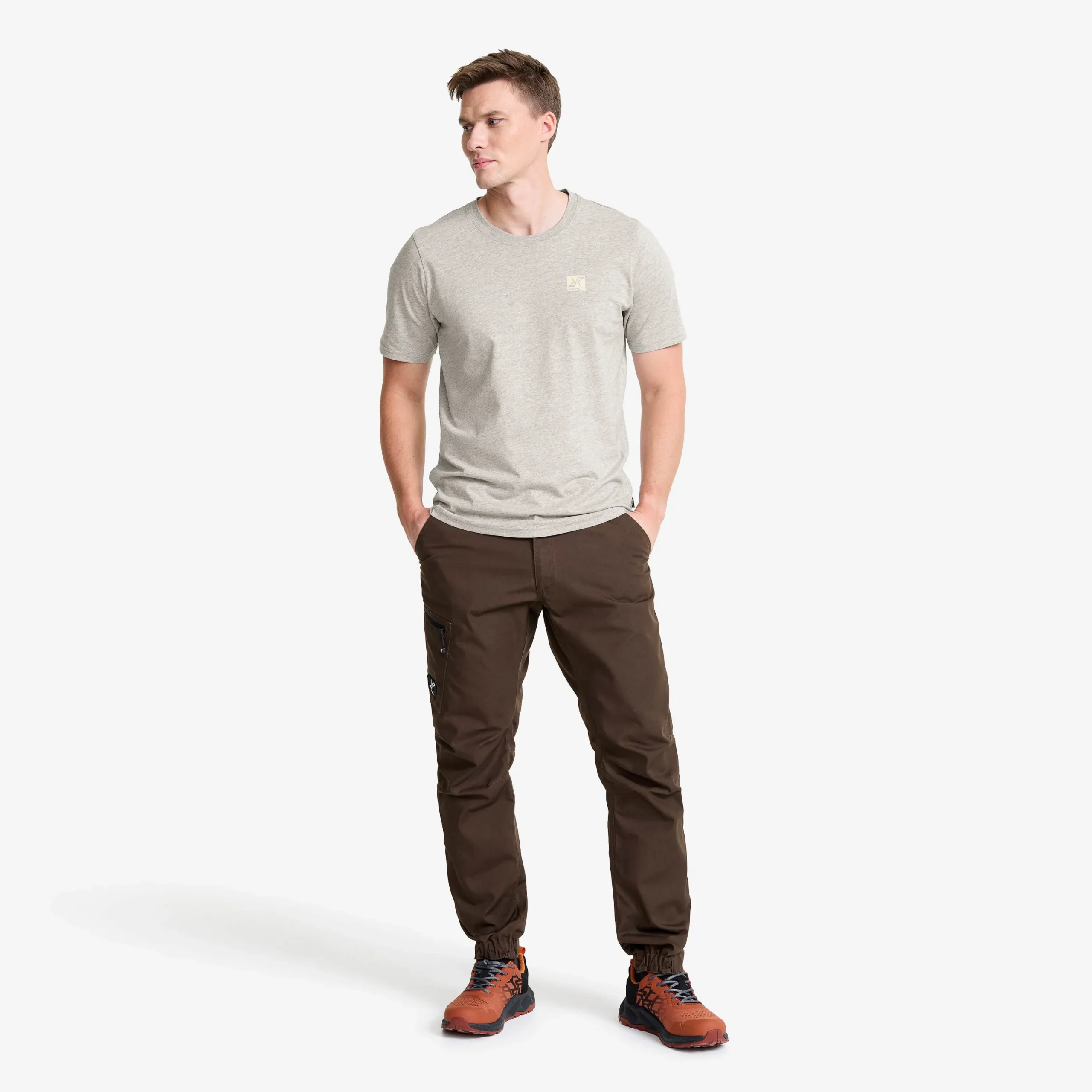 Easy T-shirt Herren Grey Melange
