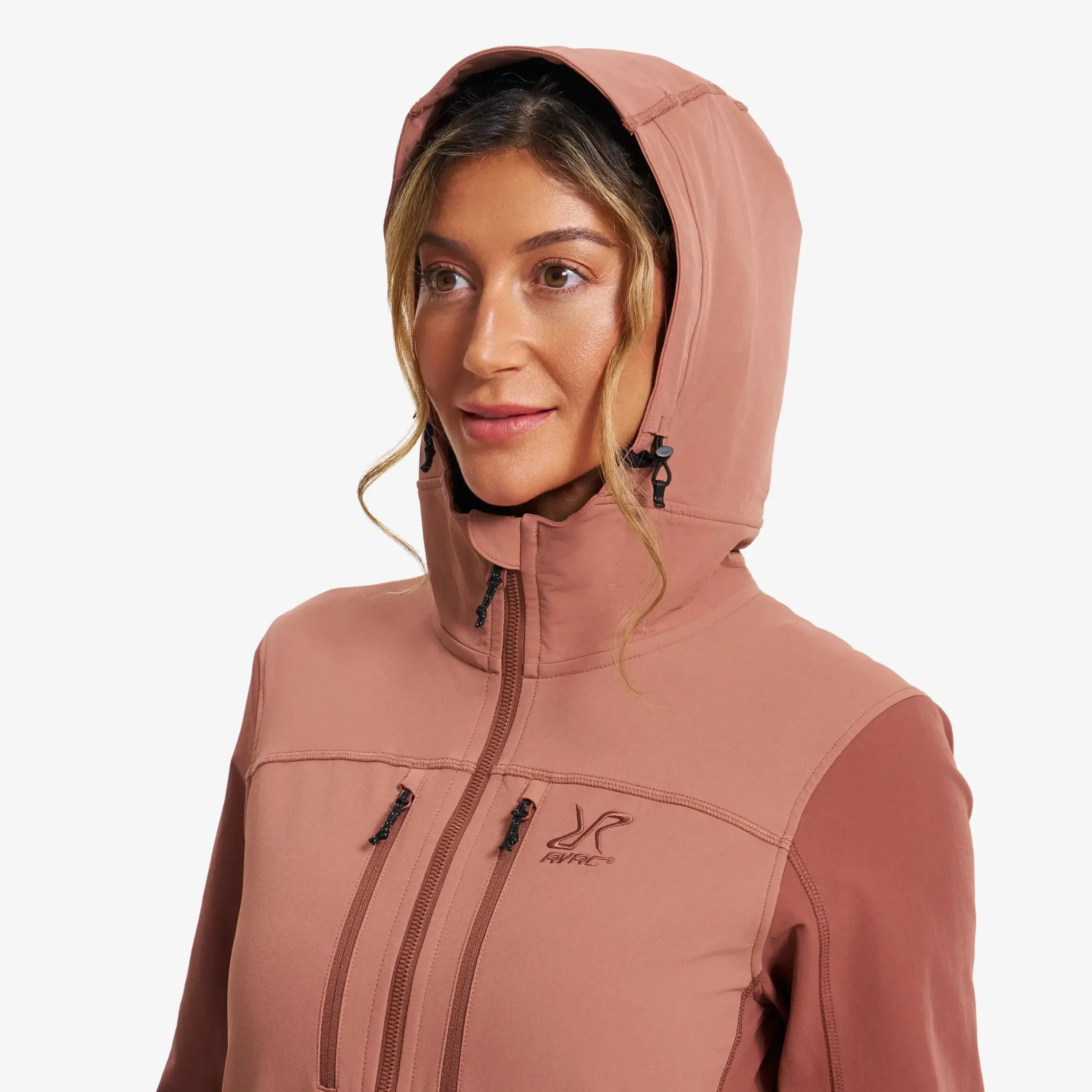 Edge Stretch Jacket Damen Cedar Wood/Pink Mahogany