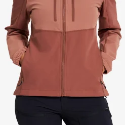 Edge Stretch Jacket Damen Cedar Wood/Pink Mahogany