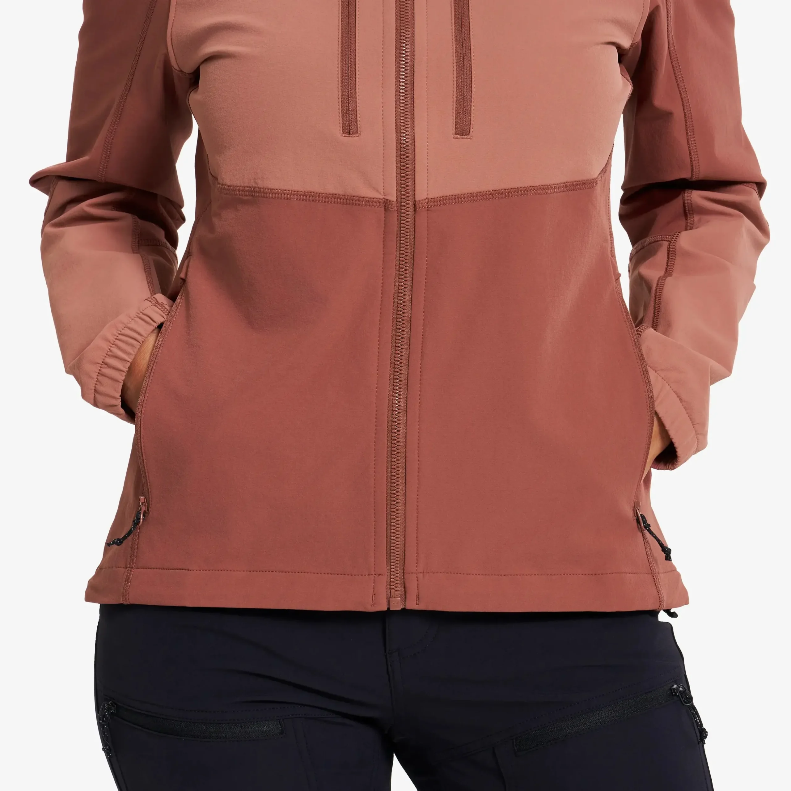Edge Stretch Jacket Damen Cedar Wood/Pink Mahogany