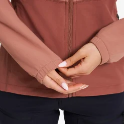Edge Stretch Jacket Damen Cedar Wood/Pink Mahogany
