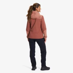 Edge Stretch Jacket Damen Cedar Wood/Pink Mahogany