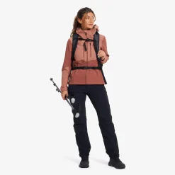 Edge Stretch Jacket Damen Cedar Wood/Pink Mahogany