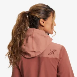 Edge Stretch Jacket Damen Cedar Wood/Pink Mahogany