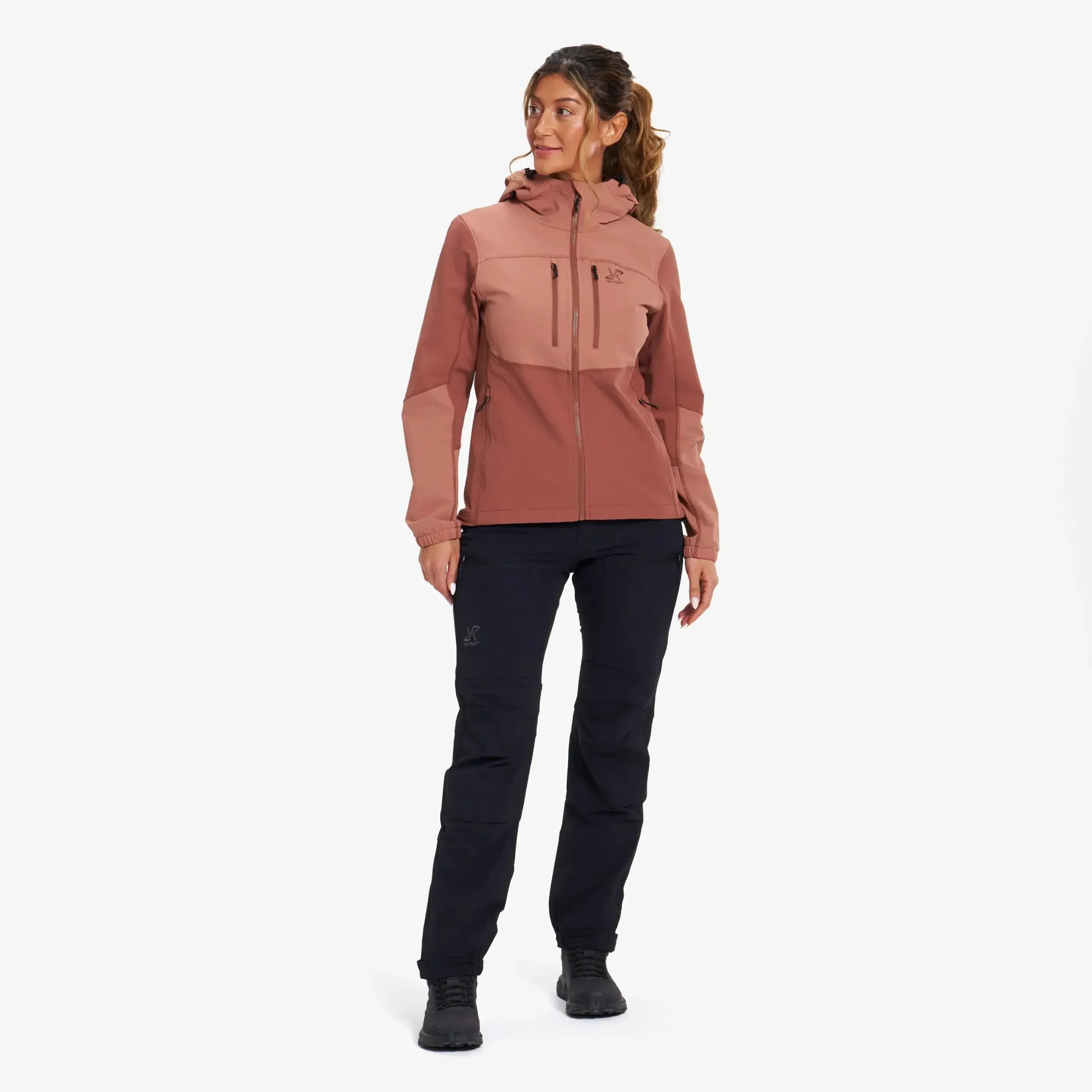 Edge Stretch Jacket Damen Cedar Wood/Pink Mahogany