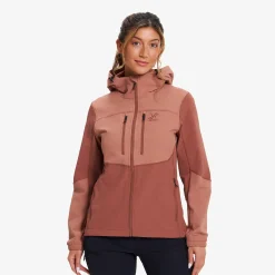 Edge Stretch Jacket Damen Cedar Wood/Pink Mahogany