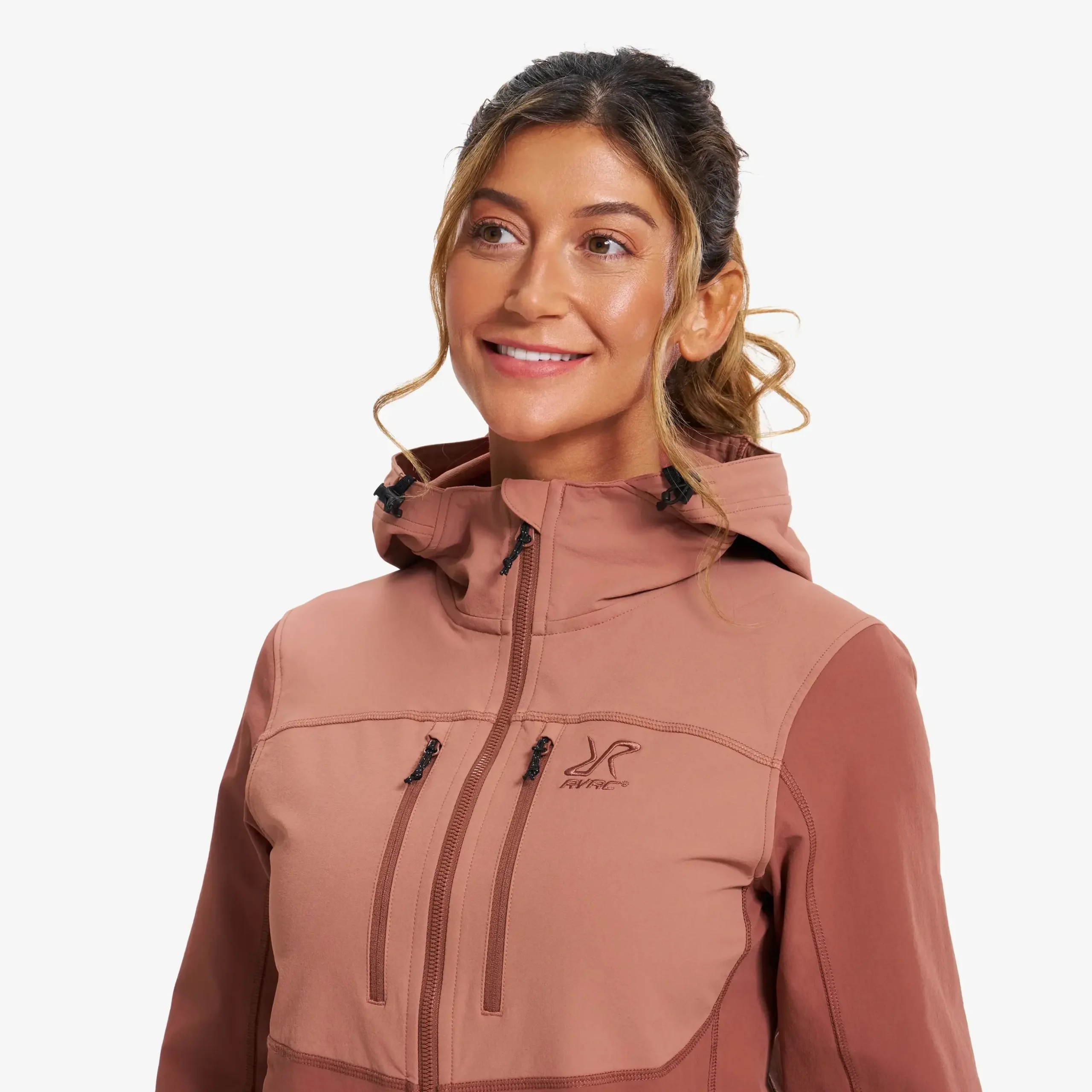 Edge Stretch Jacket Damen Cedar Wood/Pink Mahogany