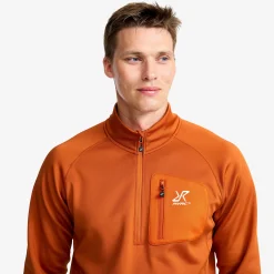 Evolution Half-zip Stretch Fleece Herren Terracotta Brown